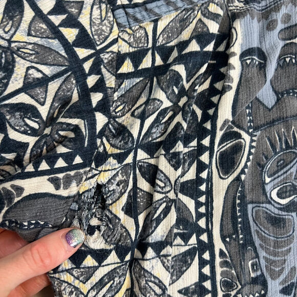 VTG Arizona Jean Co Shirt Mens Large Blue Hawaiian Tropical Button Front Coastal - Picture 9 of 12